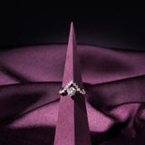 V Style Solitaire Ring