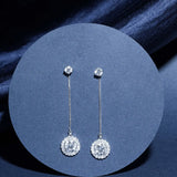 2 ct Solitaire Strand Drop Earring