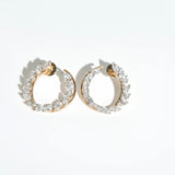 Gilded Marquise Hoops