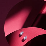 3 ct Oval Solitaire Earring